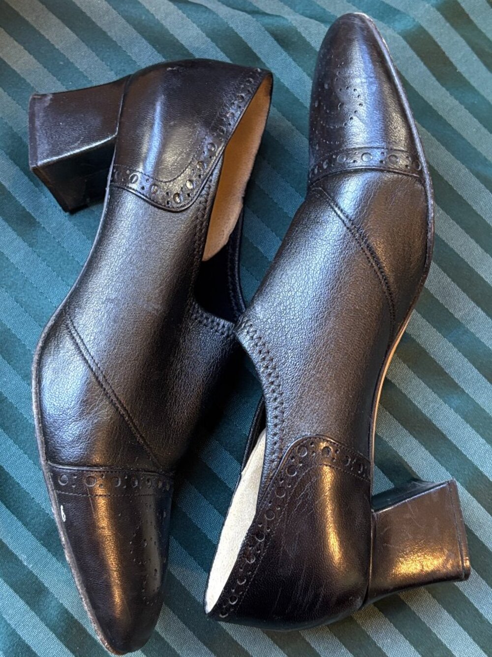 Joel Parker Italian leather Loafer/Ankle Boot Heel size 7.5
